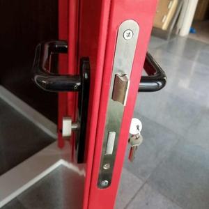 POIGNÉE DE LEVIER DE PORTE SS304 / NYLON SUR PLAQUE ÉTROITE AVEC TOUR POUR PORTE EN BOIS/BOIS Poignées en plastique ignifugées - Product Image 1