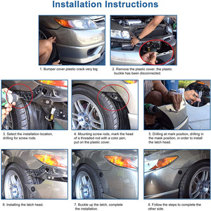 Bộ Kẹp Khóa Chốt Mui Xe Phôi Thép Nút Ấn Thông Dụng 30Mm Khóa Nắp Động Cơ Chốt Nhanh Bằng Nhôm Cho Xe Hơi - Product Image 4