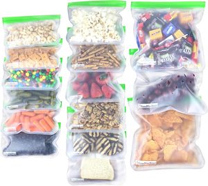 Silicone Food <b>Bag</b> <b>Compressed</b> Space Saver Space Saving Travel CompressionBags Leakproof Peva Reusable Freezer <b>Bags</b> - Product Image 1