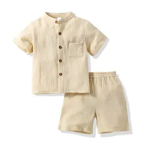 Модная летняя детская одежда для маленьких девочек хлопковые повседневные топы футболка и шорты 2 шт. комплект одежды для малышей