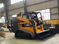 Cultiver utiliser skid steer forest mulcher Ts125 EPA LS Cummins engine rock godet diesel chenille skid steer loader