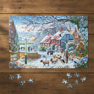 Jeu d'intérieur pour adultes bricolage 1000 pièces <span class=keywords><strong>puzzle</strong></span> <span class=keywords><strong>de</strong></span> Noël en carton - Product Image 1