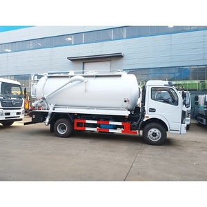 Camión de Succión de Aguas Residuales Diésel Dongfeng 4x2 de 6000L, Venta Directa de Fábrica, Camión Cisterna de Limpieza de Aguas Fecales - Product Image 3