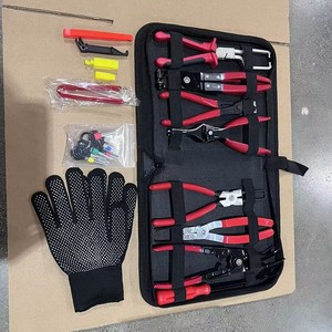 Automotive Pliers 8 <b>Pc</b> Set Soft Case <b>Storage</b> Hand Tools <b>For</b> Auto Repair Cold Rolled Steel - Product Image 3