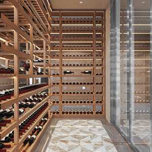 Estantes de bodega de madera de gran capacidad, soporte de almacenamiento de botellas de vino para el hogar, Bar, comedor, decoración - Product Image 6