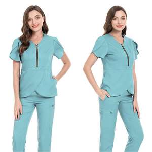 42036 en Stock cremallera abierta Lotus mujer cuerpo <span class=keywords><strong>traje</strong></span> <span class=keywords><strong>camisa</strong></span> manga larga Mujer <span class=keywords><strong>traje</strong></span> falda enfermera uniforme Tailandia - Product Image 1