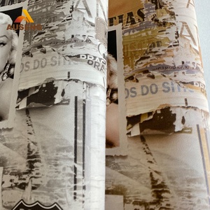 Inglese Graffiti Grid Stacking 3D Home Decor Wallpapers In Pakistan 3D Wallpaper decorazione per soggiorno - Product Image 5