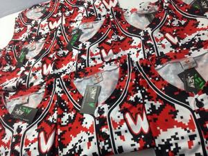 Maillot de baseball/softball pour homme 100% polyester, uniforme personnalisable, sublimation, camouflage, vêtements de sport, designs personnalisés, rapide - Product Image 3