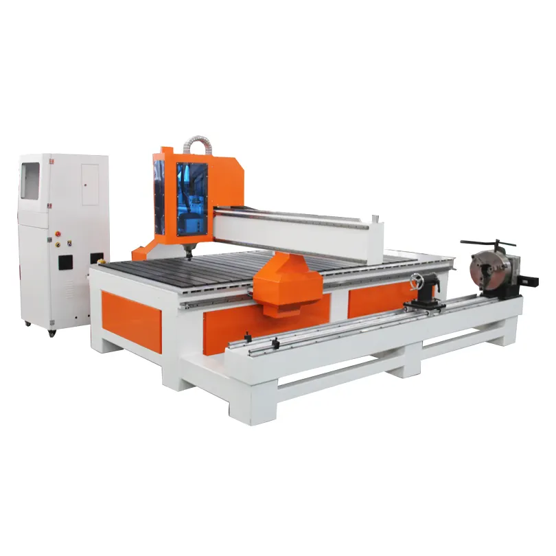 Multi heads Mach3 cnc controller cnc router with rotary axis/wood carving cnc machine 4th axis rotary table/ cnc milling machine