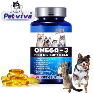 Gratis Label Omega 3 6 Visolie Zachte Gels Honden Katten Epa Dha Vetzuren Huid Coat Joint Health Immuunsysteem Hart Huisdier Supplement - Product Image 1