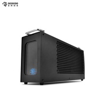 Ococo sasis Q03-120 Mini, sistem pendingin air, kartu grafis CPU PC terintegrasi eksternal, kipas pendingin air