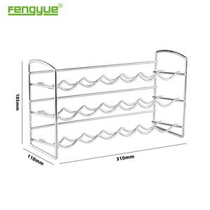 Bán buôn tinh tế tùy chỉnh 3 Tier Chrome mạ bạc kim loại lưu trữ đa chức năng gia vị giá - Product Image 3