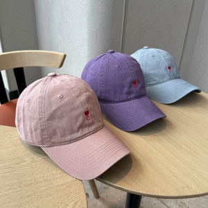 Cappellino da Baseball Love Little <span class=keywords><strong>C</strong></span> ricamato Soft Top sportivo cappello da esterno a 6 pannelli per piccoli volti carino e Versatile Top di coppia - Product Image 2