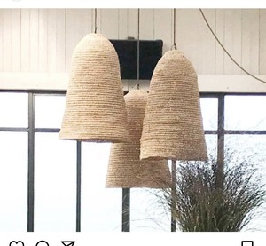 ไฟแขวนเพดานเส้นใยต้นปาล์มสานธรรมชาติแบบโมเดิร์น - Product Image 3