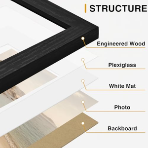 Wholesale Cheap A1,A2,A3,A4,A5,4x6,5X7,6X8,8x10,11x14,12x16,18x24,24x36 Black White Poster Picture <b>Wood</b> <b>Photo</b> <b>Frame</b> with Print - Product Image 3