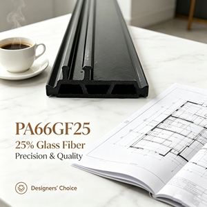 Perfil Aislante de Poliamida con 25% de Fibra de Vidrio Reforzada, PA66GF25, para Ventanas de Alta Gama FXstems - Product Image 1