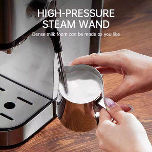 <b>Portable</b> Electric Espresso <b>Maker</b> Steam Milk Frother Stainless Steel <b>Coffee</b> Machine for Cappuccino Latte for Outdoor Household - Product Image 5