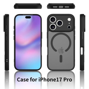 Senyork high quality strong magnet magnetic <b>charging</b> matte hard phone <b>case</b> for iPhone 17Air 16E 15 pro max back cover - Product Image 5