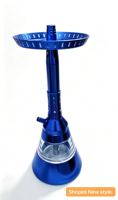 AL-F02 Chicha Moderne en Aluminium Laqué de Luxe, Anti-Rouille, Base Transparente, Multifonctionnelle, Durable et Complète
