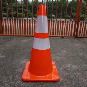 700mm Manufacture Top Sale 70cm Road Flexible PVC Safety Traffic Cone