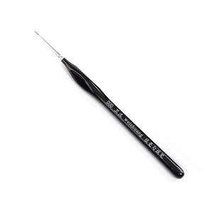 Pittura di numeri pennelli artistici in legno estremamente sottile linea di gancio pennello pittura ad olio di numeri <span class=keywords><strong>Art</strong></span> forniture per pennelli per capelli donnola - Product Image 5