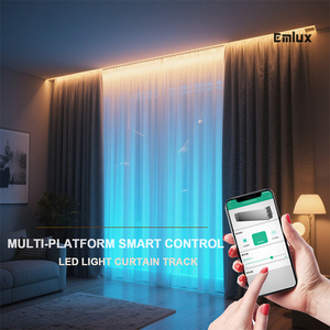 Sistema de Rieles para Cortinas LED RGB Inteligentes |   Temporizador Automático de Encendido/Apagado para Cortinas Opacas - Product Image 2