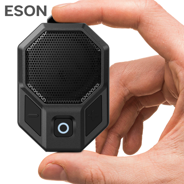 Eson IPX5 Waterproof Wearable Wireless Portable Speaker with Magnetic Clip Mini Portable Stereo Sound Speaker Outdoor Speakers