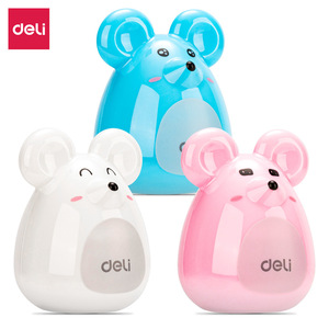 Deli Mile Mouse Pencil Sharpener Plastic Manual Animal Type For Kids School Use - Product Image 5