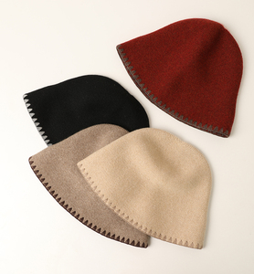 Mongolie intérieure 100% pur <span class=keywords><strong>cachemire</strong></span> pêcheur chapeau casquette personnalisé mode femmes tricoté à la main hiver <span class=keywords><strong>bonnet</strong></span> chapeau - Product Image 5