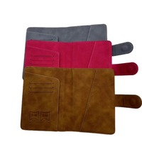 Porte-passeport d'avion RFID avec logo personnalisé Protecteur de billets Portable multifonction Voyage à l'étranger Fente multi-cartes Cuir PU