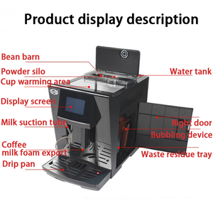 China Factory Commercial Fully <b>Automatic</b> <b>Coffee</b> <b>Machine</b> Multifunctional Maker Commercial Latte Cappuccino Espresso - Product Image 3