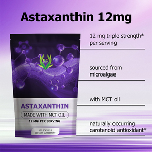 OEM ODM Astaxanthin Softgels MCT Oil 12MG Naturally Occurring Carotenoid Antioxidant Promote Overall Wellness Dietary Splement - Product Image 3