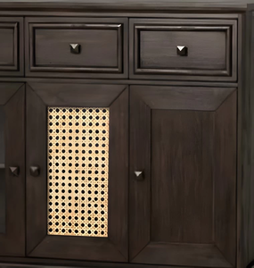 Premium Jodhpuri Woods Kalasa <b>Sideboard</b> With Walnut Finish Elegant Design Spacious <b>Storage</b> Perfect For Living Room Dining Area - Product Image 4