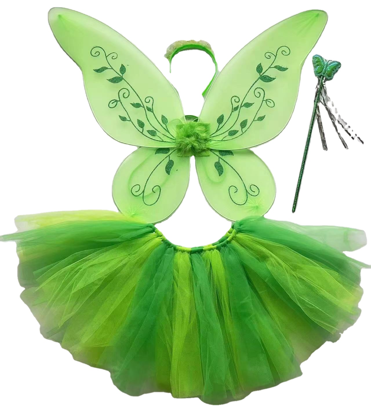 Women and Girls Party Favor Butterfly Fairy Costume Halloween Princess Wing Dress up in Durable Polyester Material