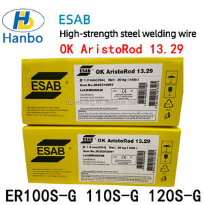 HBESAB OK Tigrod ER100S-G niedrig legierter Stahl Schweiß draht ER110S-G ER120S-G <span class=keywords><strong>ER80S-G</strong></span> ER70S-G festes Gas abgeschirmtes Schweißen WIG MIG Draht - Product Image 2
