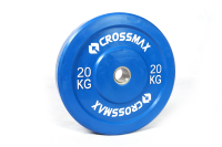 Plaques de poids de compétition en caoutchouc personnalisées Crossmax Fitness pour la musculation, en vente