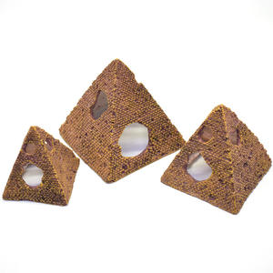 Caja <span class=keywords><strong>de</strong></span> mascotas <span class=keywords><strong>de</strong></span> hábitat en forma <span class=keywords><strong>de</strong></span> pirámide para Monitor, lagarto, ojo manchado, Gecko, serpiente, Rana con cuernos, suministros para reptiles y anfibios - Product Image 1