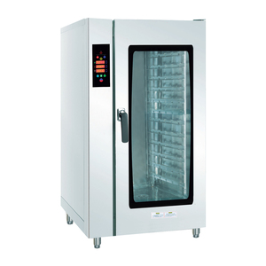 เตาอบไฟฟ้าแบบพาความร้อนสำหรับขนมปังและพิซซ่า พร้อมปุ่มควบคุม ไอน้ำจากหม้อต้ม และฟังก์ชันจัดเก็บเมนู - Product Image 2