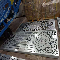 Panneau de séparation de jardin en acier Corten découpé au laser QUYANG, clôture murale en acier et aluminium, garde-corps
