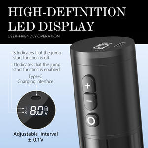 XNET E1 2000mAhコアレスモーター2.0-4.2mm調整可能ストロークワイヤレスタトゥーマシンペンボディアート用プロタトゥーガン - Product Image 5