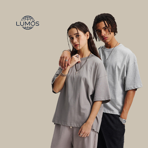 Versione di marca semplice cotone puro basic t-shirt <span class=keywords><strong>corto</strong></span> grasso sciolto da uomo - Product Image 1