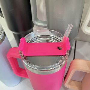 Colorful 40oz Tumblers Double Walled Coffee Beer Travel <b>Mugs</b> Cups <b>Large</b> Capacity Vacuum Insulated Tumbler with Lid and Straw - Product Image 4