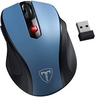 Ratón Óptico Inalámbrico Recargable de 2.4G para Juegos con Nano Receptor USB para Computadora Portátil y PC