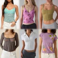 Liquidación 2026: Camiseta de Verano Casual de Manga Corta para Mujer, Top de Moda, Venta Caliente al por Mayor