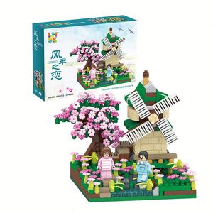 Jouet de construction Romantique en briques : Blocs de construction Mini Maison Arbre Sakura, Jouets de rue et de ville - Product Image 6