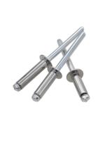 Rivets aveugles à tête ronde DIN 7337 haute durabilité en acier/acier inoxydable pour assemblage de tôles, armoires et véhicules