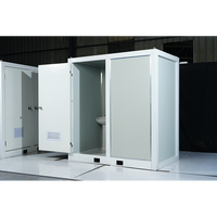 Toilettes mobiles préfabriquées en panneaux sandwich, salle de bain moderne de luxe pour usage public extérieur, écoles, appartements, ateliers, bureaux, bâtiments