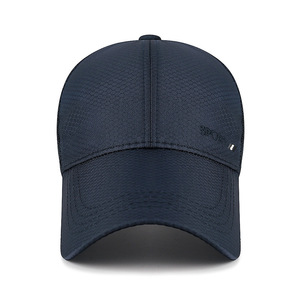 Baseball Cap Navy Blue Breathable Sun Protection Outdoor Sports Hat for Men Women - Product Image 1