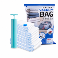 En stock – Lot de 20 sacs de compression sous vide réutilisables pour vêtements avec pompe électrique – Gain de place – Coffret de vente au détail