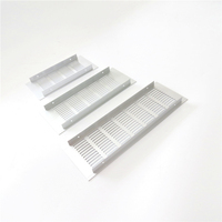 Grille de ventilation carrée en métal pour armoire électrique industrielle personnalisée, panneau de refroidissement, couvercle de ventilation à persiennes